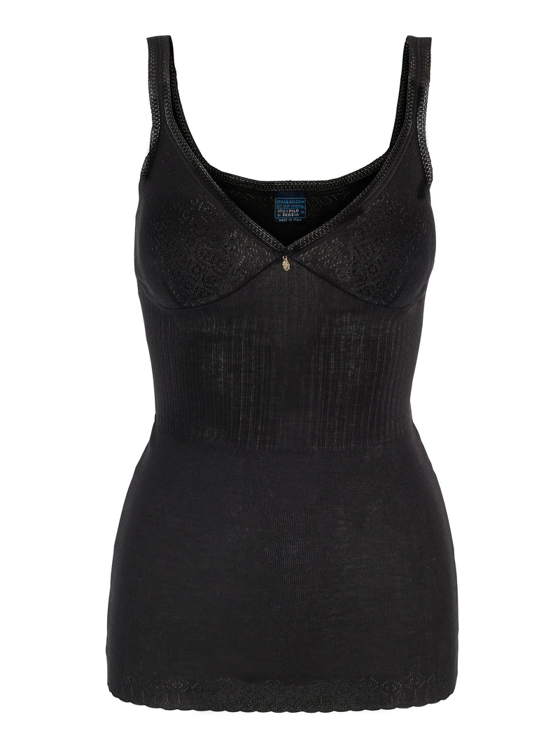 VINTAGE Lace String-Top Egyptian Cotton ELS S