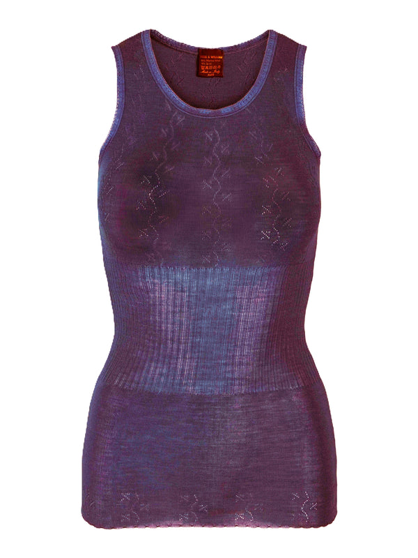 VINTAGE Lace U-Singlet Merino Silke S