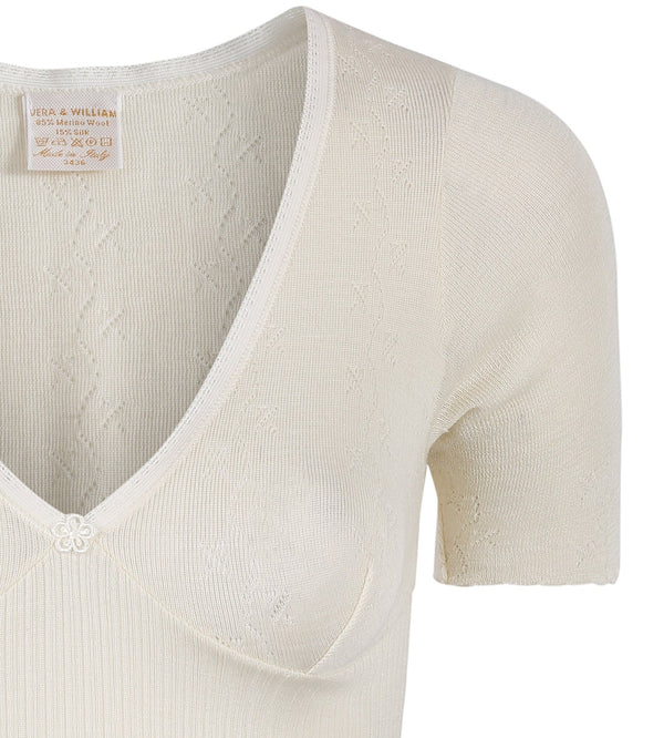 VINTAGE Lace T-Top Merino Silk