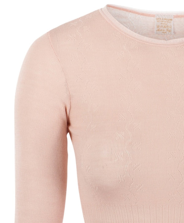 VINTAGE Lace Undershirt Merino Silk